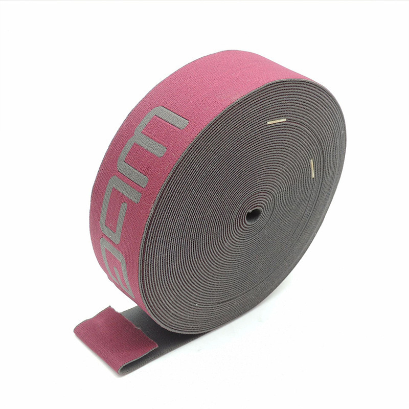 Polyester Webbing Custom Logo Webbing Custom Jacquard Elastic Band for Underwear Waistband