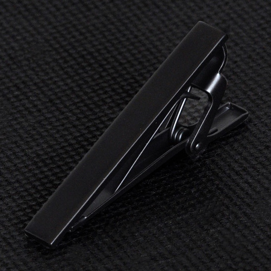 4.5cm Long 100% Brass Unique Sports Solid Color Tie Bar Men`s Clip