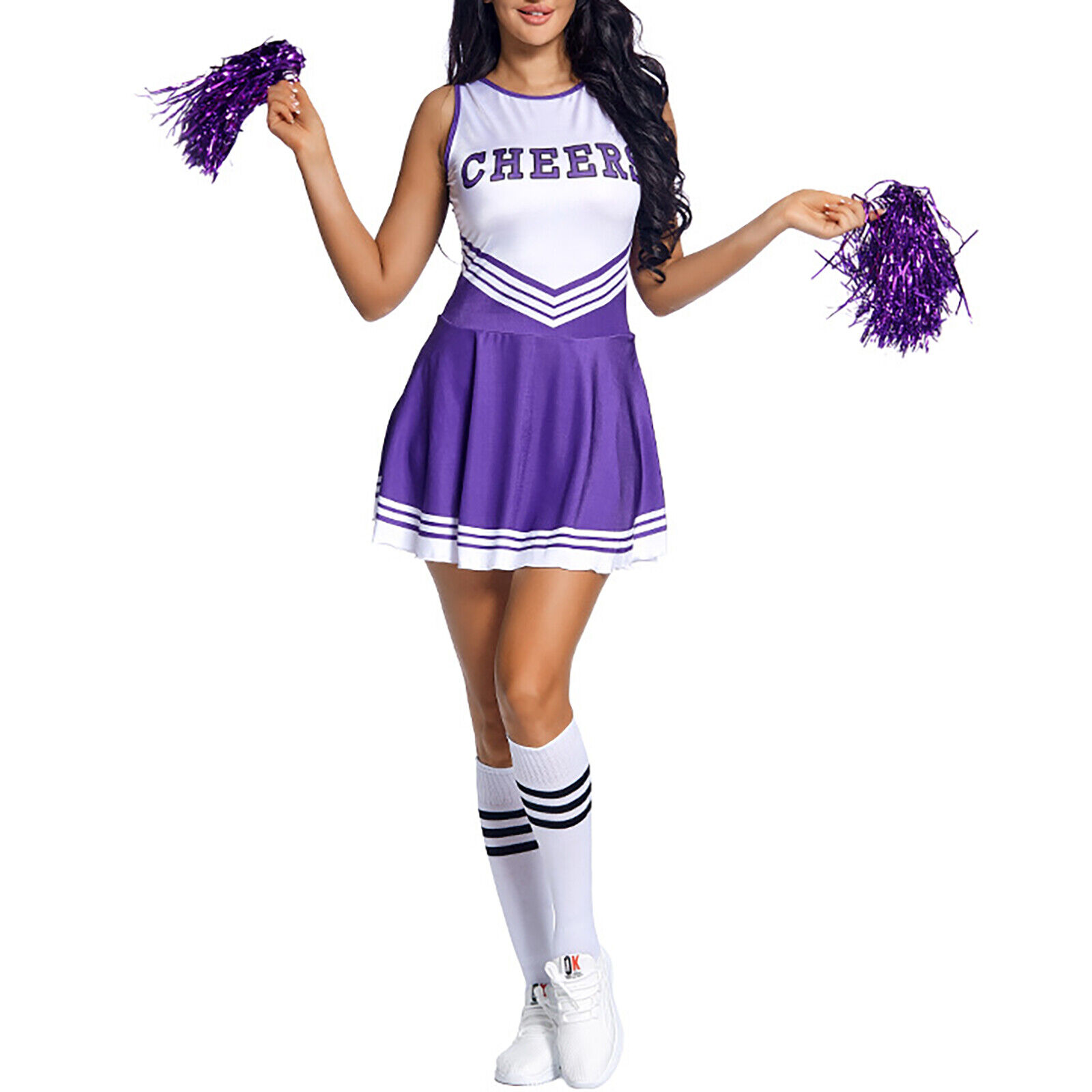 Beautiful Wholesale Varsity Girls Performance Costume Cheer Dress Cheerleading Uniforms Rhinestone Cheerleading Uniforms