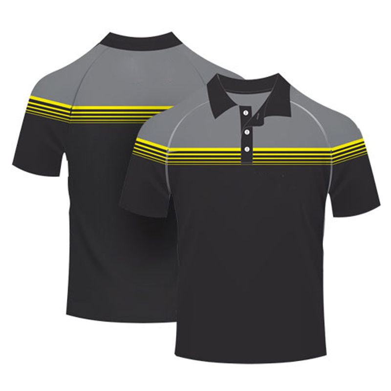 2020 Women's Golf Yellow And Black Fashionable Women New Shirts For Men High Quality Stiff Collar Grey Cotton Polo Shirt