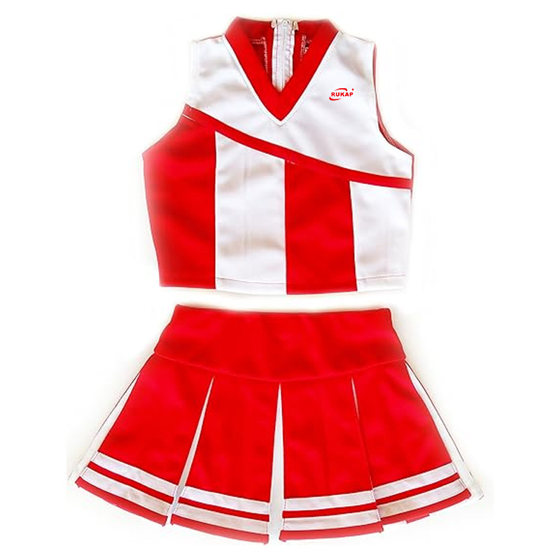 Custom Dance Team Tracksuit Cheerleading Uniforms Wholesale Red Fringees Majorette Dance Uniforms