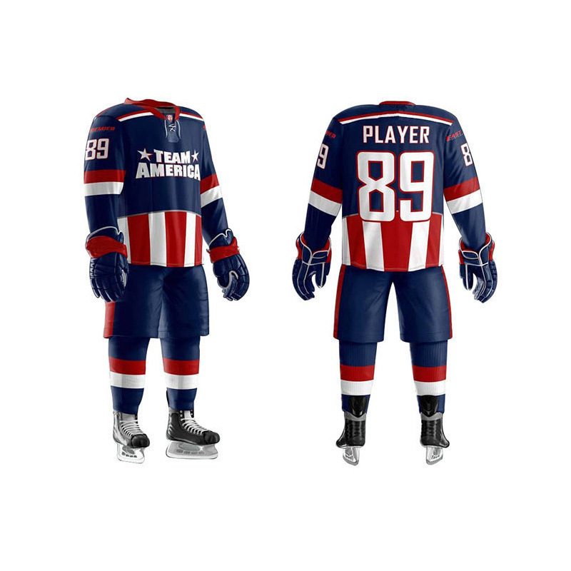 Top quality custom sublimation ice hockey jersey