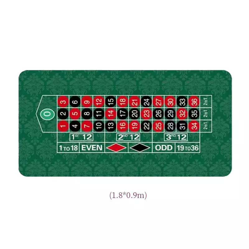 Wholesale Custom Poker Table Top Play Cards Neoprene Anti-slip Gambling board game mat playing card pad poker table mat