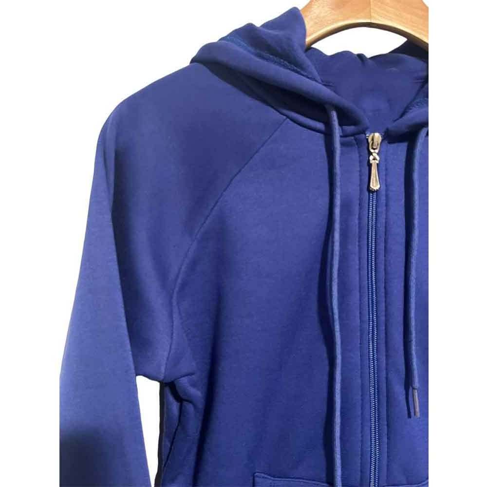 Factory made OEM Purple cotton tracksuits knitted fabric wholesale prize hooded hood kangroo pocket hoodie zipper pocket pajamas