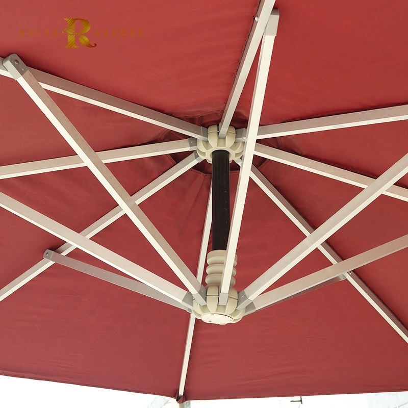 Customized Logo Outdoor Patio Parasol Garden Cantilever Umbrella Beach Sunshade Umbrella