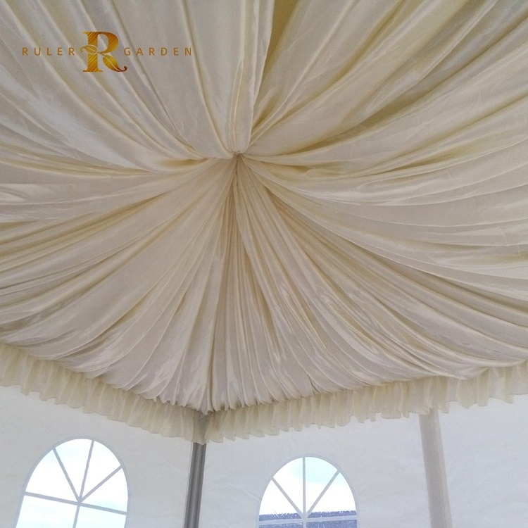 Aluminum Alloy Structure White PVC Canopy Marquee UV Resistant 5x5 Pagoda Tent