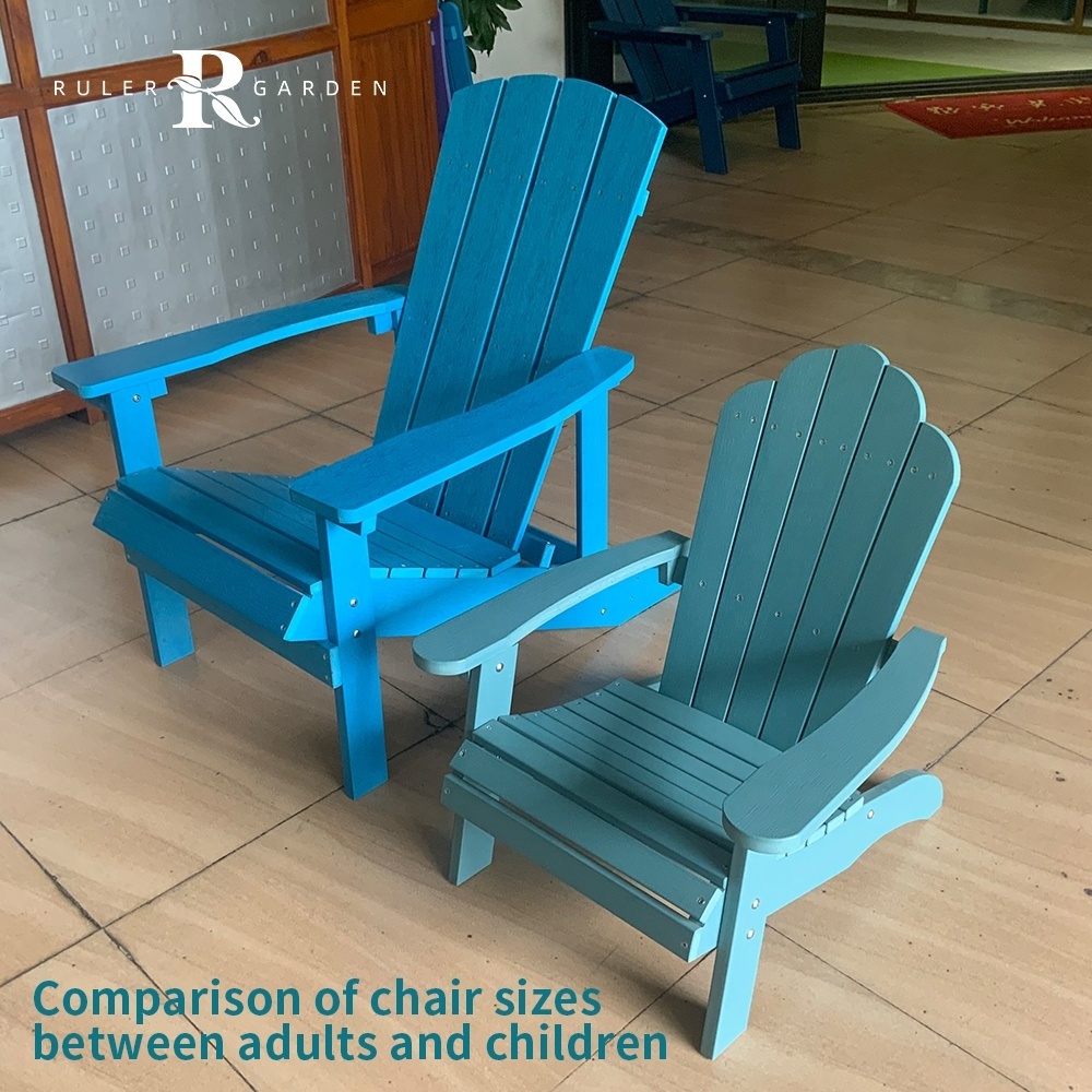 Outdoor furniture supplier Garden Plastic Wood Adirondack chair Outdoor Folding chair for children