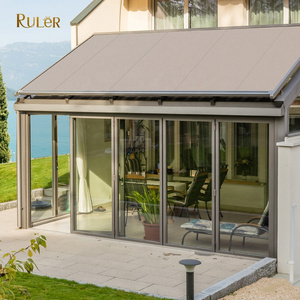 Auto awning Outdoor Home Using Electric Control Sunshade Roof Waterproof awning conservatory Motorized Retractable Awning