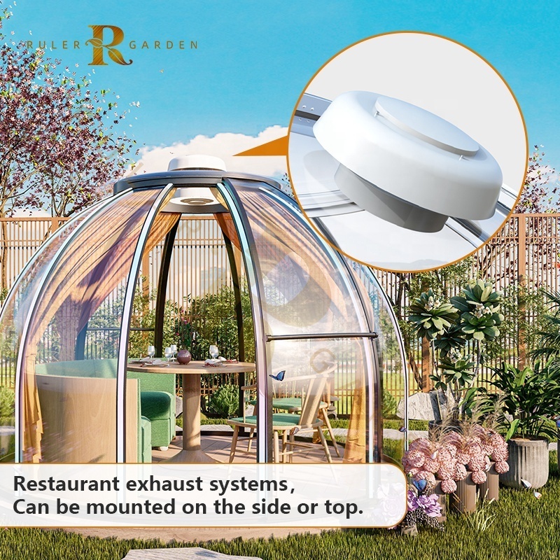 Outdoor Restaurant Dining dome house Transparent Igloo Dome house with sliding door