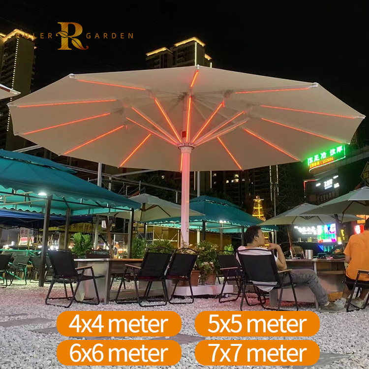 High quality heavy duty umbrellas waterproof big size pool garden large commercial restaurant patio outdoor umbrellas for garden