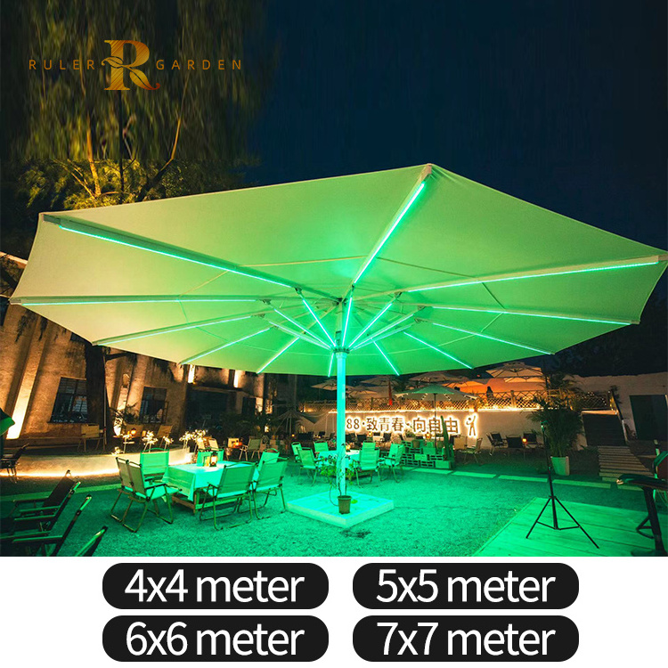 High quality heavy duty umbrellas waterproof big size pool garden large commercial restaurant patio outdoor umbrellas for garden