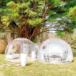 Luxury PC Eco cabin Prefab Transparent Geodesic Dome Hotel glamping tent House camping desert round dome tent