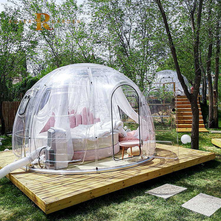 Tiny starry outdoor igloo geo polycarbonate glass luxury prefabricated dome tent esp prefab dome house