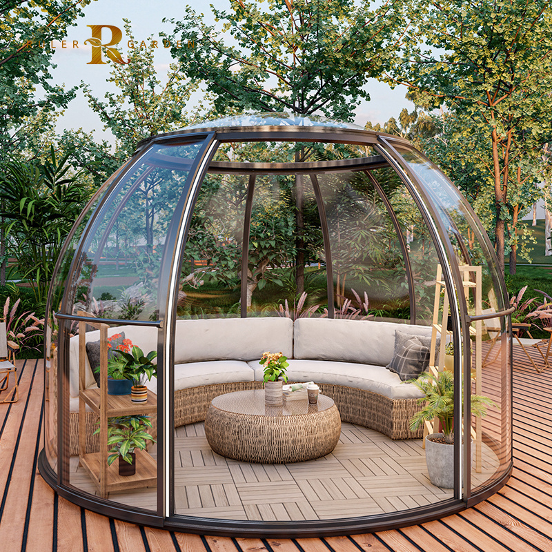 Dome tent 4 season planetarium luxury skylight bubble outdoor hotel event clear transparent tent house polycarbonate igloo dome