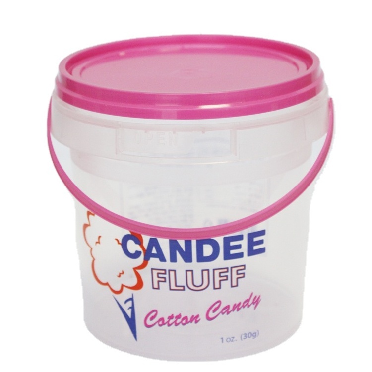 Wholesale Food Grade  Bucket With the handle Cotton candy buckets chocolate buckets custom printed LOGO