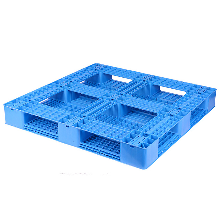 1300x1100 wholesale Pallet Prices Single Face Plastic Blue Style hdpe china Euro Plastic pallet for sale