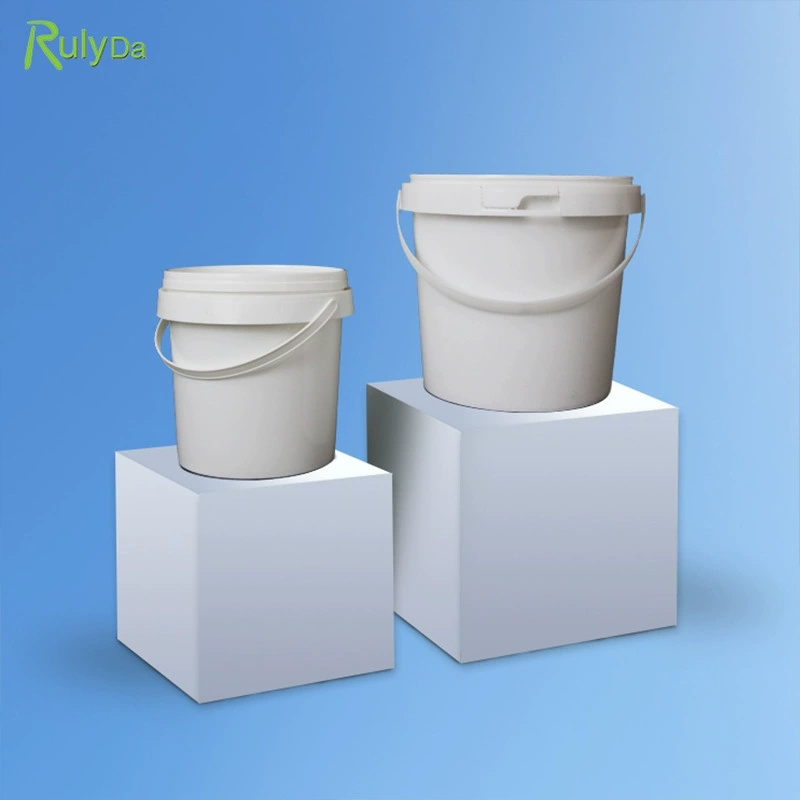 Custom cheap small large 2L 5L 10L 20L 25L 5 gallon food grade safe paint popcorn white plastic buckets with lids handle price