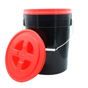 5 Gallon Plastic Bucket For Car Detailing Tools Car Wash Cleaning Plastic Bucket 15L  20L with metal handles