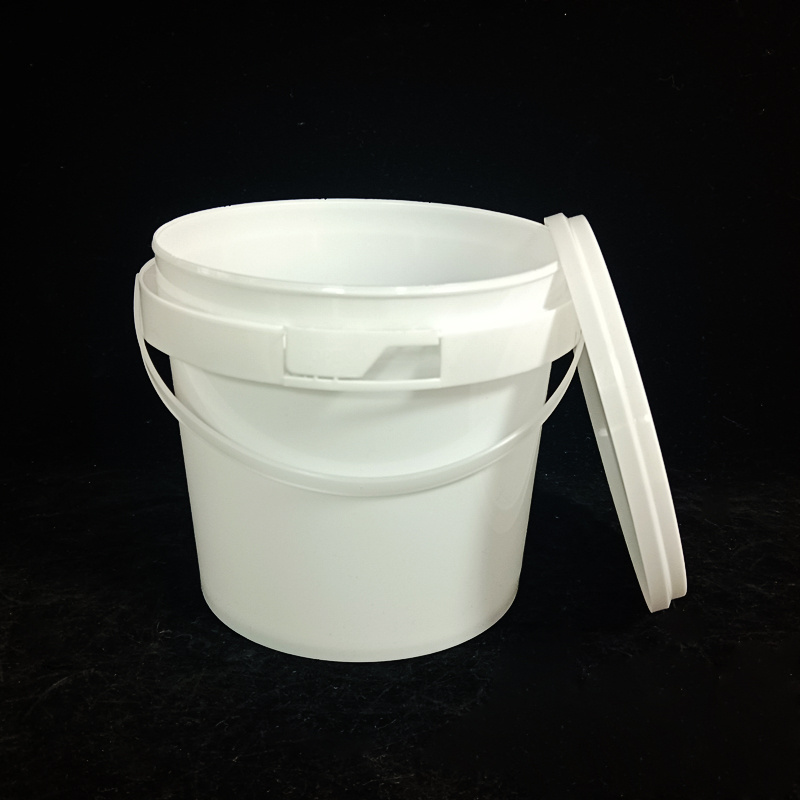 Round Bucket for Candy Cookie Chocolate Bucket Manufacturer PP IML 2L Food Grade Colorful Cheap Plastic with Handle flexography