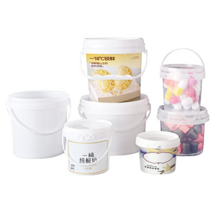 Manufacturers wholesale  PP Food Grade Plastic Round  square Food packing  Buckets Custom Printed Bucket