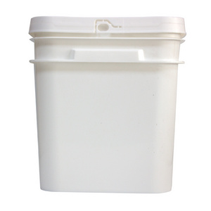 Factory wholesale Custom Food Packing 10L Square Plastic Bucket food grade Bucket with lids