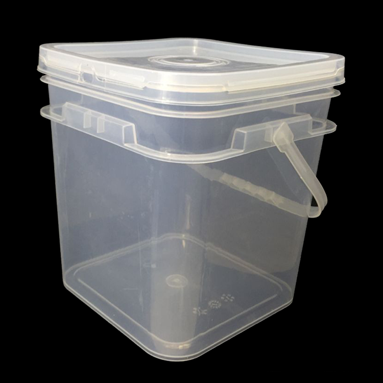 Factory wholesale Custom Food Packing 10L Square Plastic Bucket food grade Bucket with lids