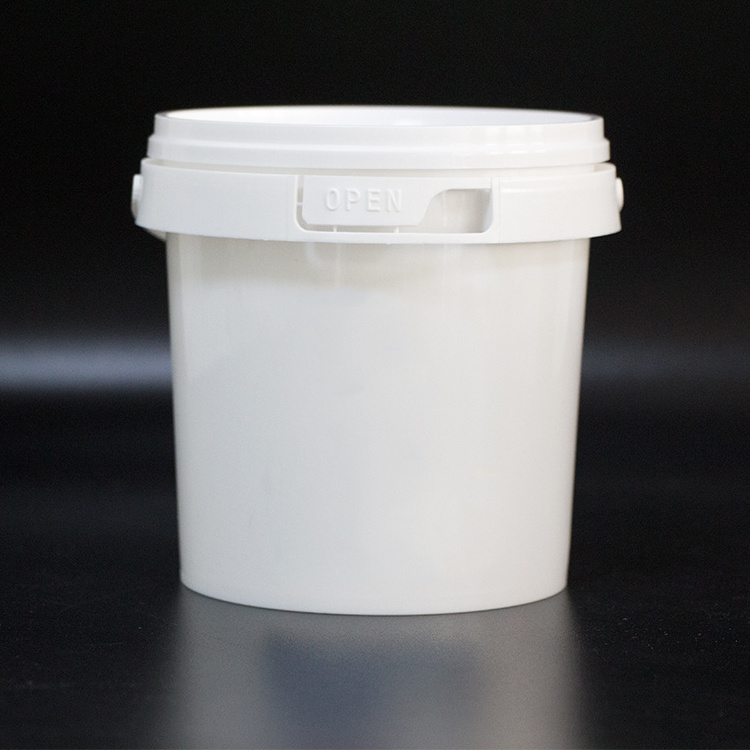 Custom Label Cookies Ice Cream Leak Proof Plastic Bucket 380ml 1L 2L 1Gallon Food Grade Container With Lid