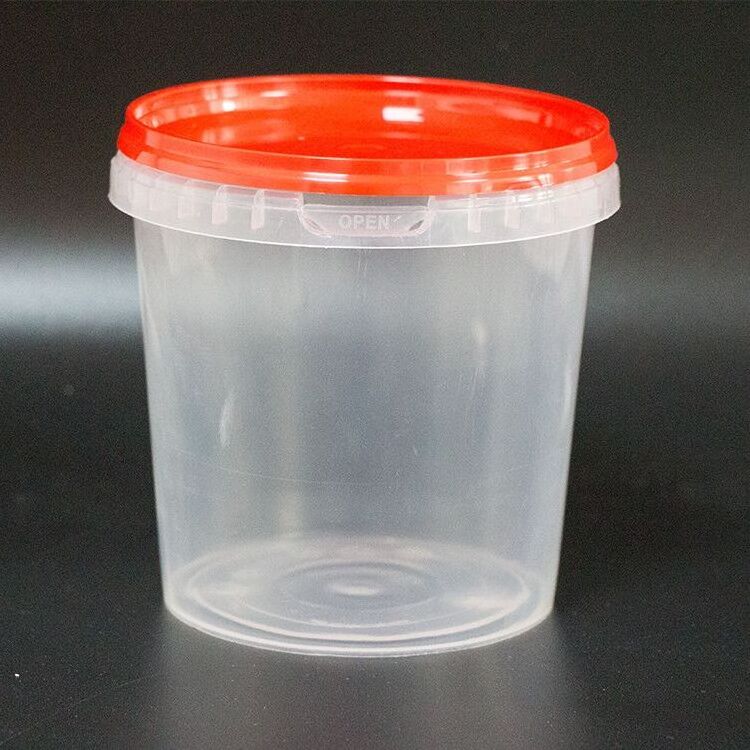 Wholesale 1L Buckets With An LED Light Clear Plastic Bucket For Sale Light Up Halloween Buckets