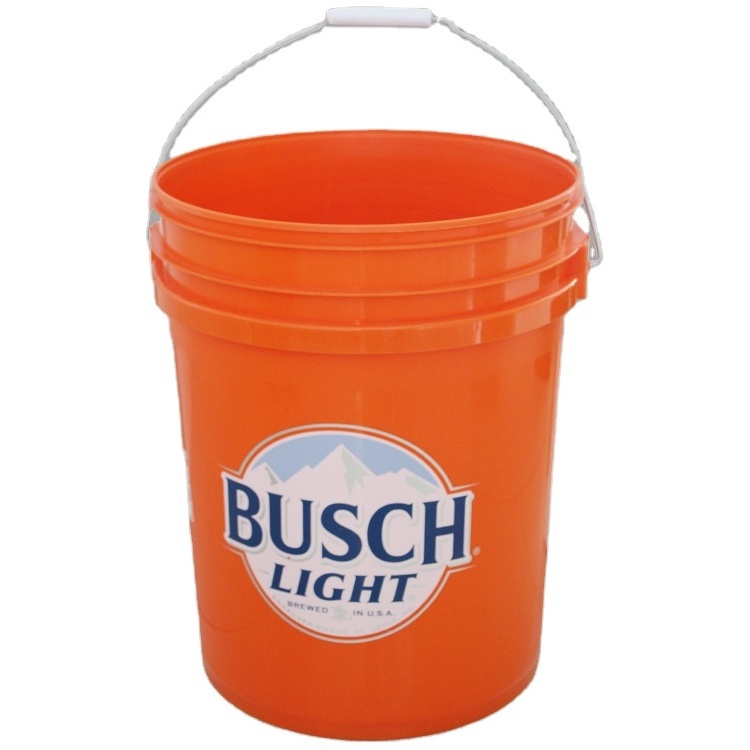 Wholesale Custom Logo 20L 5 Gallon Plastic Drum Buckets With Lid