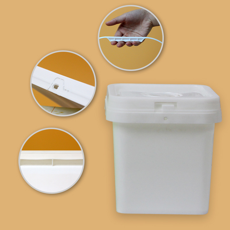 Wholesale 200ML-25L Square Plastic Buckets With Handle