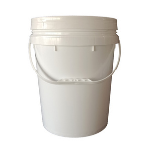 factory wholesale  5 gallon bucket Food Grade 1L 5 Liter Custom Logo 20 Liter Plastic fishing bucket  With Lid