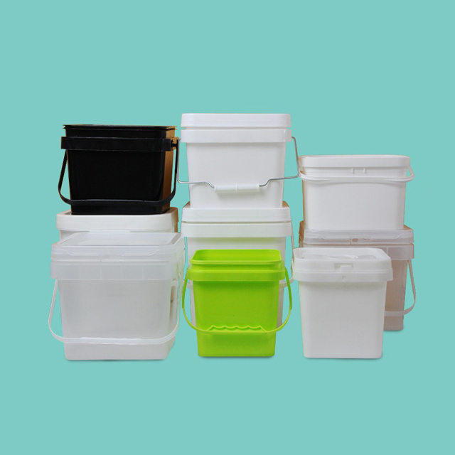 Manufacturers wholesale  PP Food Grade Plastic Round  square Food packing  Buckets Custom Printed Bucket