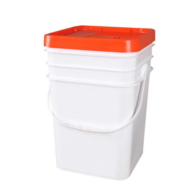 Hot Sale!! Customized Food Grade 20 Liter Plastic Pail 5 Gallon Drum Big Bucket With Lid for pain lubricating oil gasoline