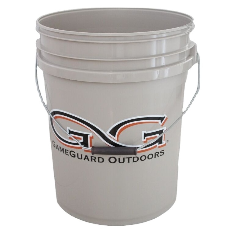 Custom Logo Food Grade Empty 5 gallon bucket 4 Gallon 1L 5 Liter 20 Liter Plastic Paint Pails With Lid