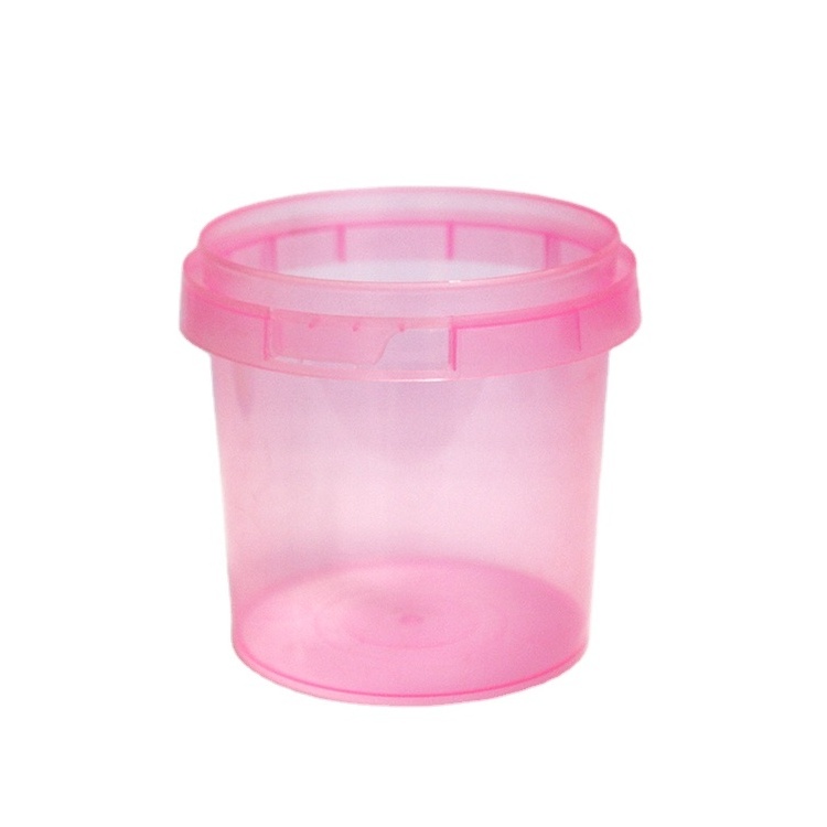 Wholesale 1L Buckets With An LED Light Clear Plastic Bucket For Sale Light Up Halloween Buckets