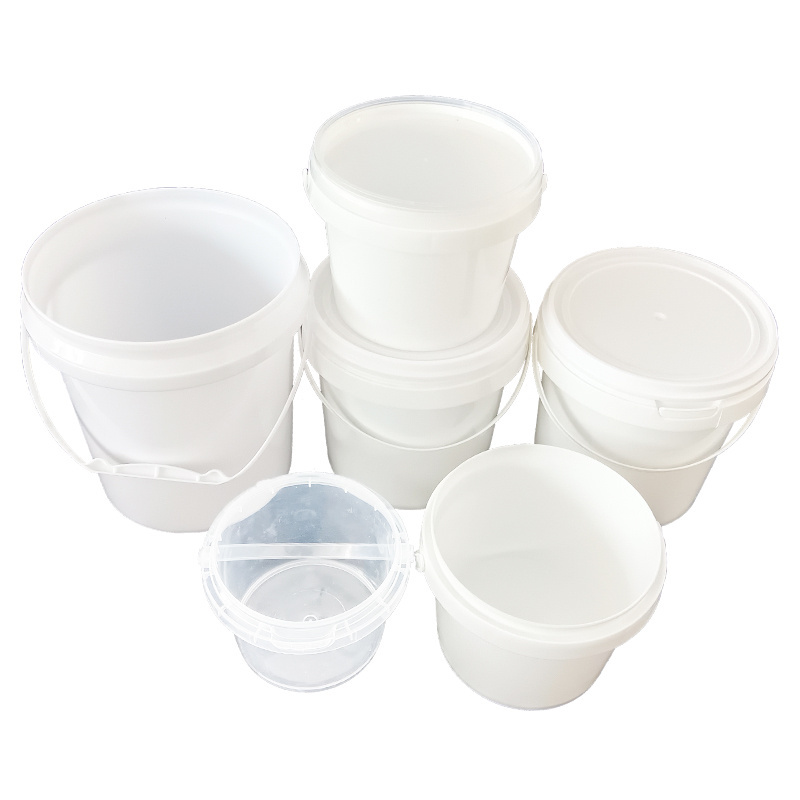 Wholesale  plastic bucket With Lid food grade ice cream bucket can Printing logo  yogurt candy bucket