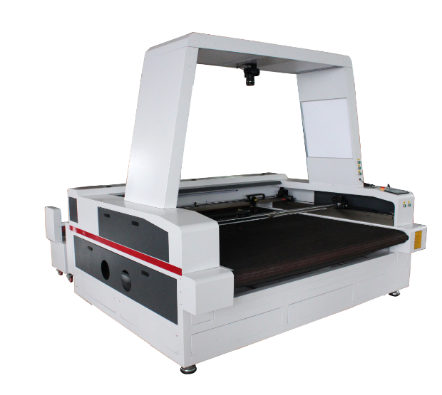 T shirts making 1810 scan camera auto-feeding cloth laser cutting machine textile laser cutting machine price