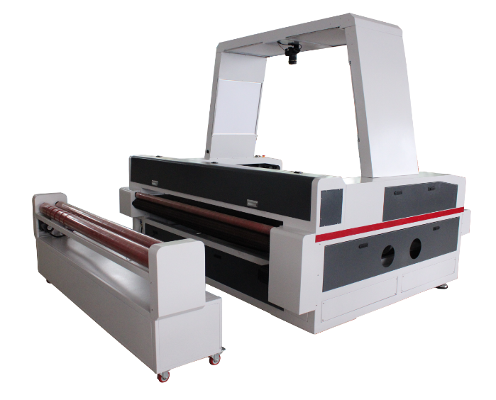 T shirts making 1810 scan camera auto-feeding cloth laser cutting machine textile laser cutting machine price