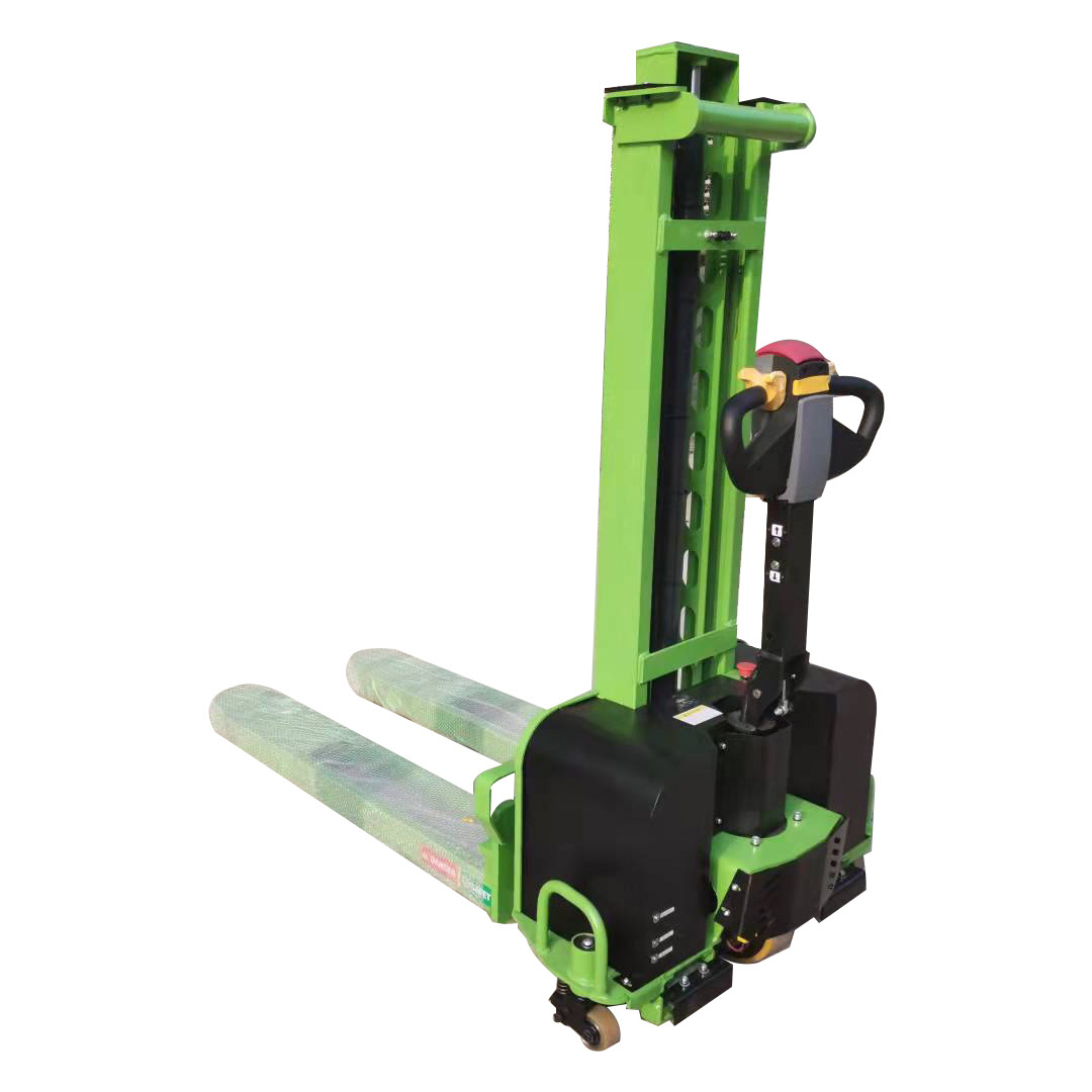 700kg Semi Electric Portable self loading pallet lift Self Lift Stacker