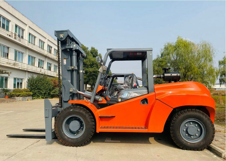 10 Ton Industrial LPG Gasoline Hydraulic Transmission Big Heavy Diesel Forklift Truck Forklift for Sale