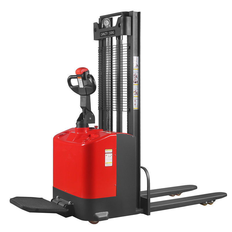 2 Ton Electric Stacker Standing Pallet Stacking Truck Forklift for Material Handling Equipment