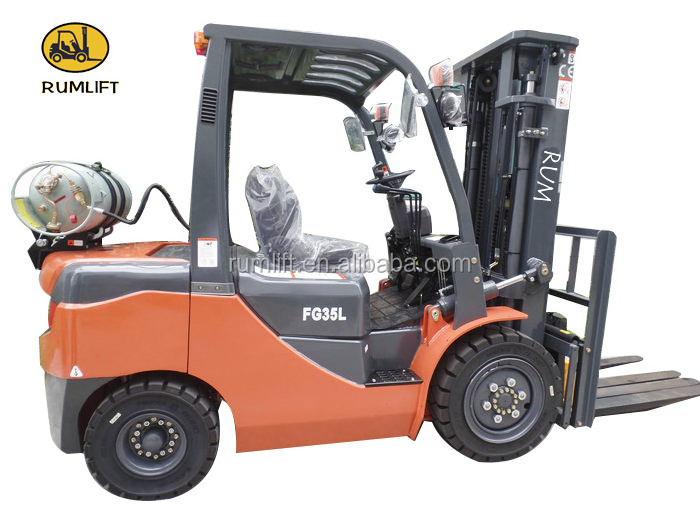 lpg Forklift 3.5 ton forklift gasoline 3500 kg,6000 kg,7000 kg CE ,EPA