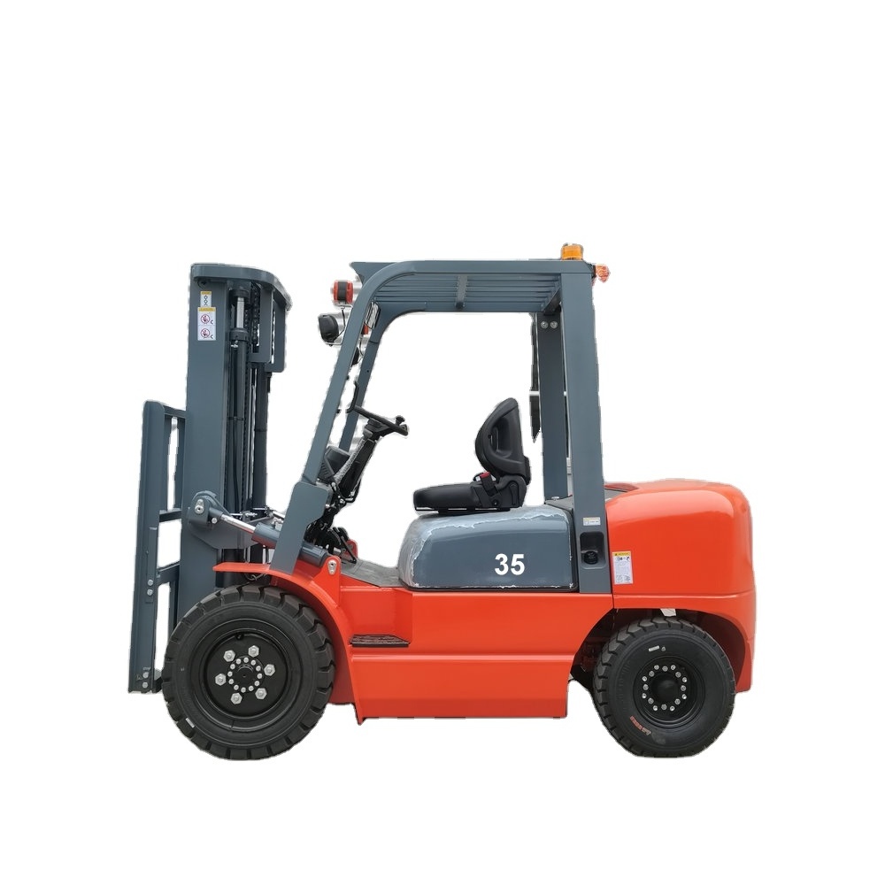 3.5 Ton Diesel Forklift Truck EPA Engine Handing Equipment Fork Lift Vehicle