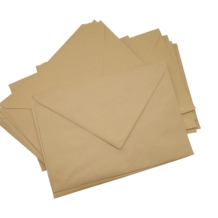 Custom Printing Large Brown Kraft Paper Envelopes with glue