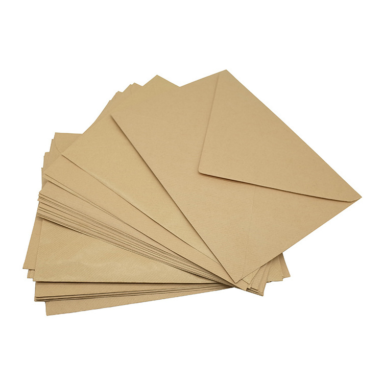 Custom Printing Large Brown Kraft Paper Envelopes with glue