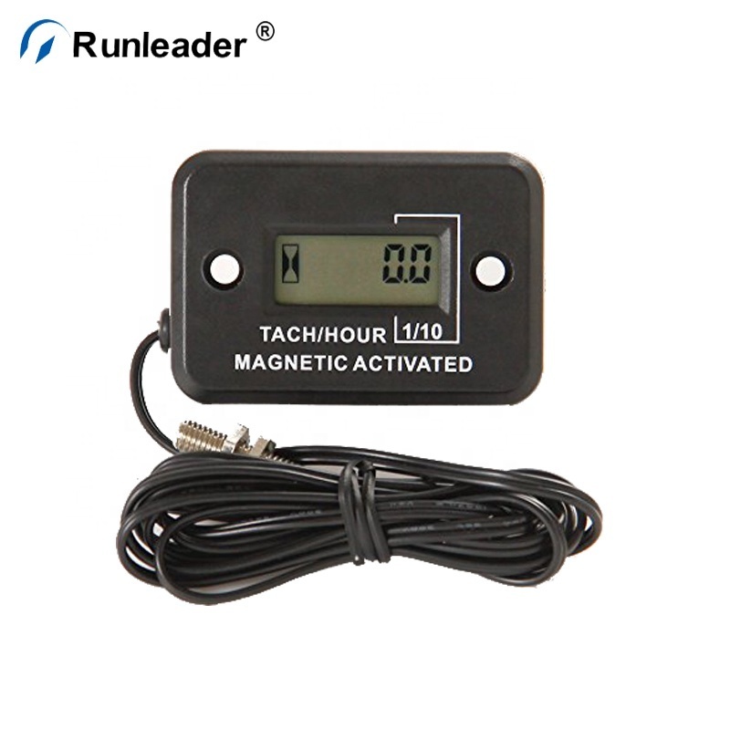 Runleader Waterproof Digital Truck Tractor Diesel Engine Tachometer