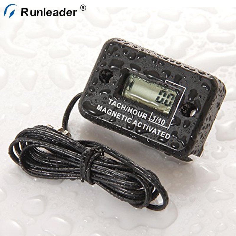 Runleader Waterproof Digital Truck Tractor Diesel Engine Tachometer