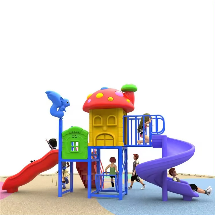 Amusement Park Facilities Child Kid Outdoor Playground Slide And Swing Set Outdoor Climbing Playground Toys For Preschool