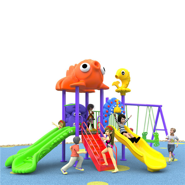 Amusement Park Facilities Child Kid Outdoor Playground Slide And Swing Set Outdoor Climbing Playground Toys For Preschool