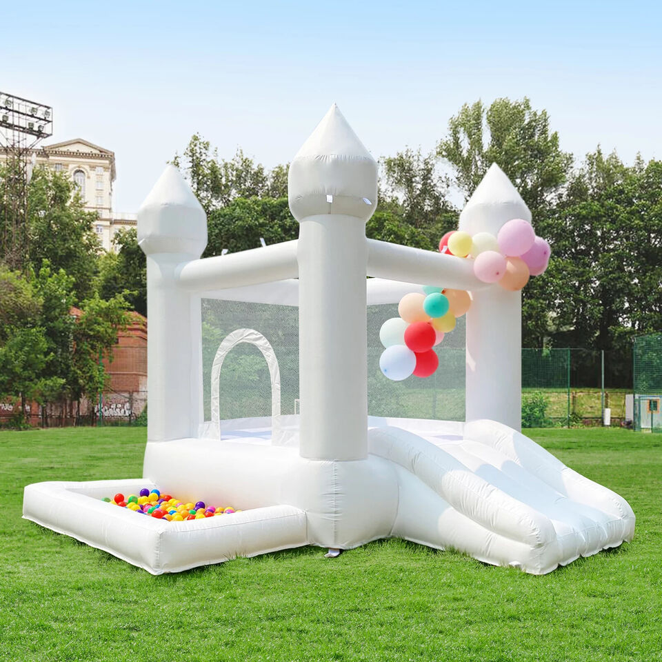 Wholesale Children Air Bounce House Manufacturer Commercial Inflatable Bouncy White Castle 13X13 Mini Bounce House For Kids